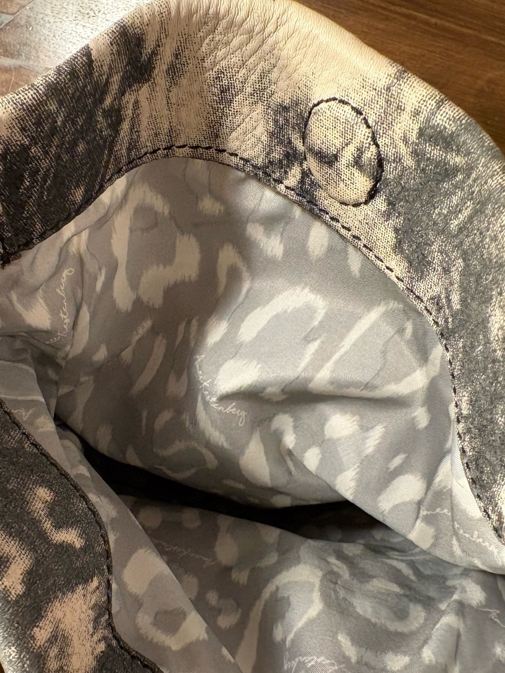 Aimee Kestenberg Neutral Tie-Dye Leather Crossbody Bag - Picture 11 of 16